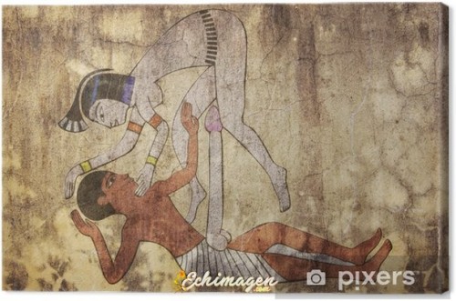 cuadros en lienzo el antiguo egipto dibujo erotico parece fresco.jpg?H4sIAAAAAAAAA42PWW6FMAxFtwNSwE6