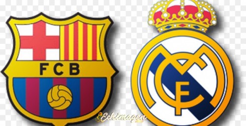 Escudos fútbol Barcelona Real Madrid